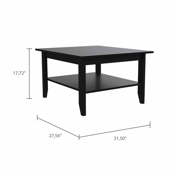 Essential Coffee Table, One Shelf, Four Legs