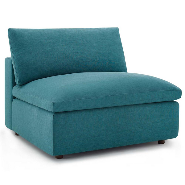 Commix Down Filled Overstuffed 7 Piece Sectional Sofa Set - Teal