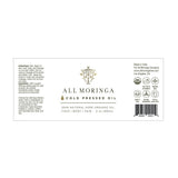 Premium Pure 100% Organic Moringa Oleifera Cold Press Seed Oil for